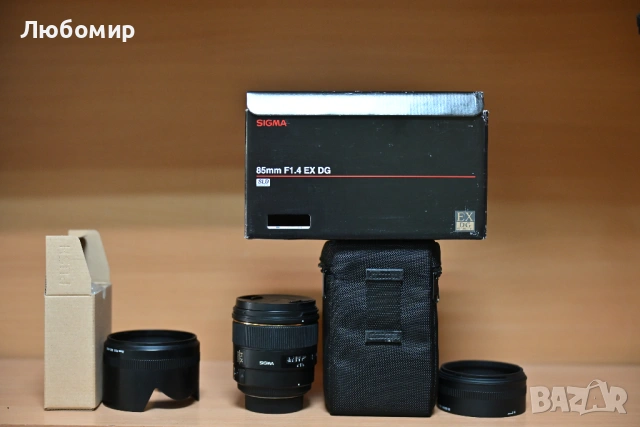 Oбектив Sigma 85mm f/1.4 EX DG HSM за Nikon , снимка 3 - Обективи и филтри - 54774450