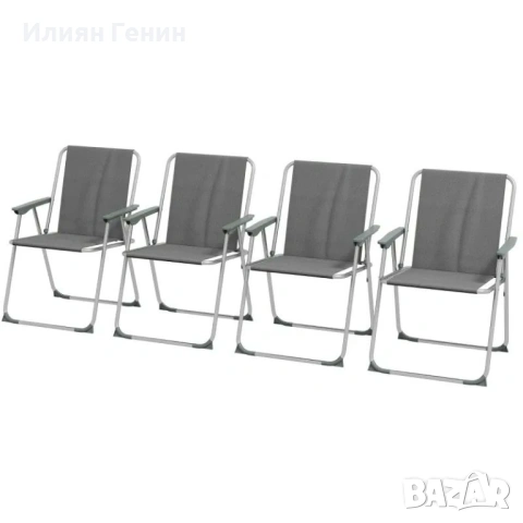Сгъваеми 4 бр градински стола Outsunny, снимка 10 - Къмпинг мебели - 54514652