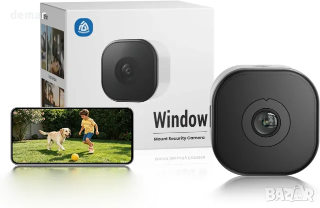 3MP WiFi камера за прозорец с магнитен монтаж и нощно виждане