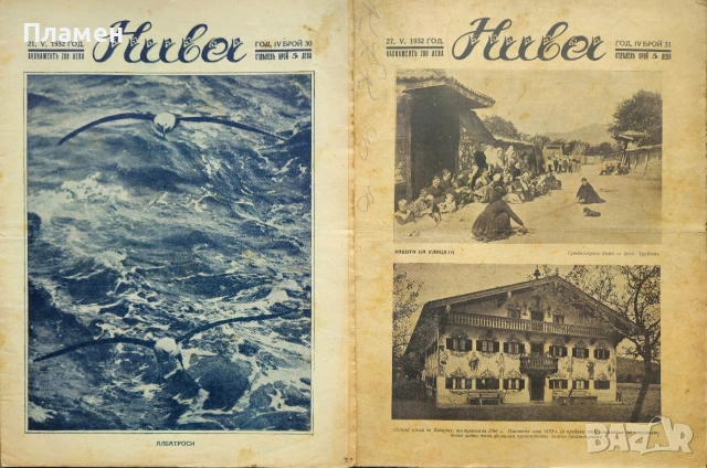 Нива. Бр. 7 / 1931, Бр. 14, 19, 20, 21, 22, 23, 25, 27, 29, 30, 31 / 1932, снимка 16 - Антикварни и старинни предмети - 53959601