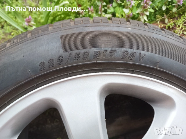 Продавам джанти 17'' 5х112 с гуми, снимка 4 - Гуми и джанти - 54045418