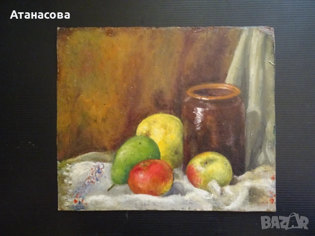 ТАНЯ ТАНЧЕВА картина Натюрморт масло 1990 г #3