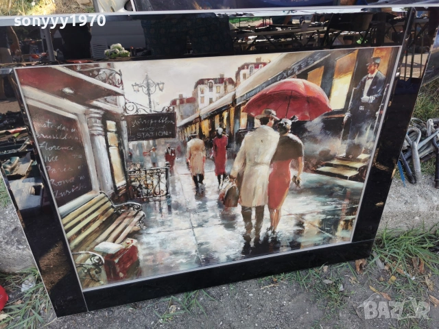 OIL EFFECT PRINT 95X75СМ КАРTИНА ВНОС ENGLAND 2706262025L4, снимка 3 - Други ценни предмети - 55072331