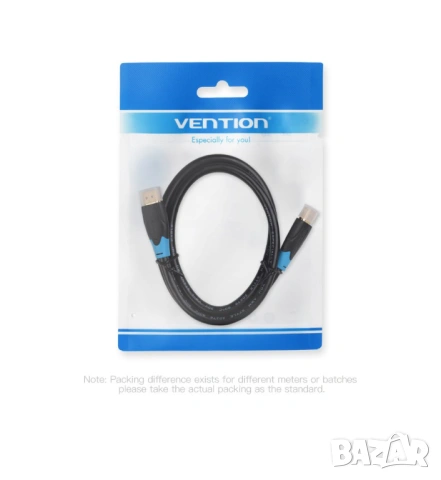 Vention HDMI 2.0 кабел 1 метър 4K@60Hz с позлатени конектори, снимка 2 - Друга електроника - 54421237