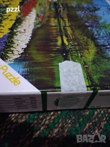 Пъзел "Keukenhof” Ravensburger 1970г. 500 части, снимка 3 - Пъзели - 54528586