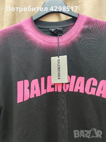 Тениска унисекс balenciaga, снимка 2 - Тениски - 54931090