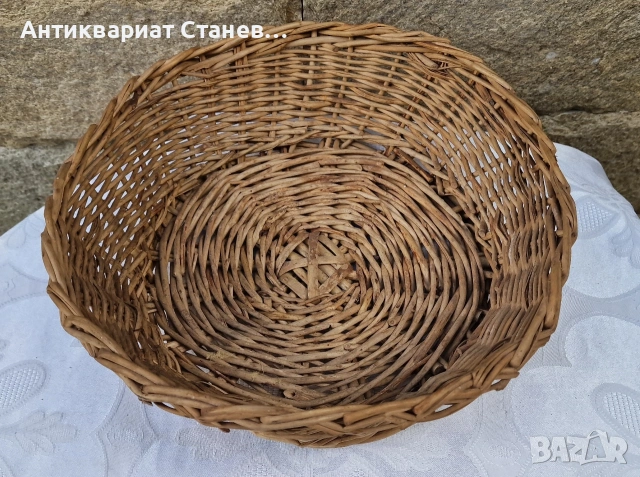 Стари ръчно плетени български панери , снимка 13 - Декорация за дома - 55159537
