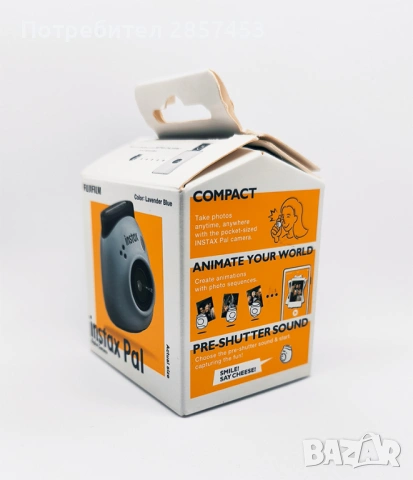 Fujifilm instax PAL Lavender Blue / чисто нов / complete box / digital camera, снимка 2 - Фотоапарати - 54894584
