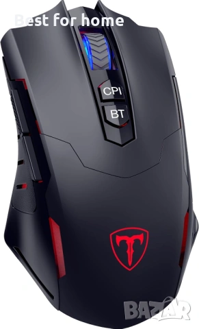 Безжична геймърска мишка RisoPhy PC400 с 8000 DPI, 2.4G и Bluetooth двойна връзка, снимка 8 - Клавиатури и мишки - 54069921