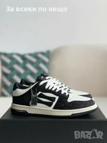 Amiri Skel Top Low Sneakers "Black/White" Дамски Маратонки👟Мъжки Маратонки Код ch19