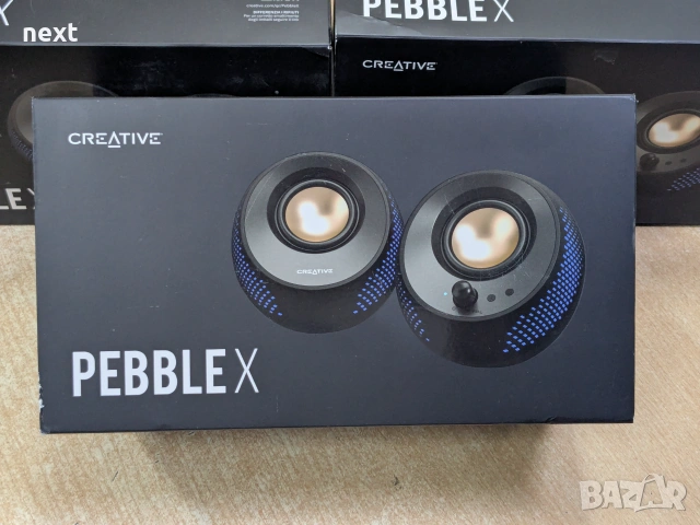 5 вида тонколони Creative PEBBLE PRO X PLUS Bluetooth Разопаковани Продукти с Гаранция, снимка 8 - Тонколони - 54988759