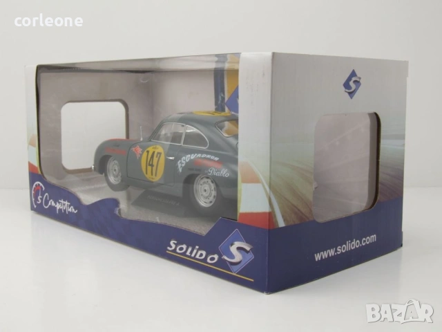 Porsche 356A n.147 Panamericana 1954 - мащаб 1:18 на Solido моделът е нов в кутия, снимка 10 - Колекции - 55264922