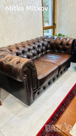 Комплект дивани честарфилф, снимка 3 - Дивани и мека мебел - 55071044