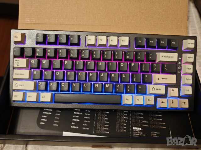 Yunzii RT80 Magnetic Hall Effect Rapid Trigger SOCD Магнитна геймърска Клавиатура (Pre-Built)