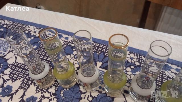 Юзчета за ракия осем броя , снимка 6 - Чаши - 55257077