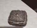 винтидж кутия за бижута Godinger Silver Art Co. посребрена 130х115х48мм и вътре 96х80х38мм, снимка 1