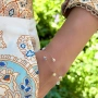 Дамска Двойна Гривна на Прозрачна Корда с Кристали Swarovski/Сваровски, снимка 1