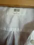 Снежнобяла мъжка ленена риза UNIQLO, размер S, снимка 5
