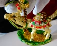 Позлатена кутийка,фигура Камила,Палма,кристали. , снимка 5