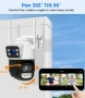 Външна 8MP WiFi Безжична Камера 4K,Автоматично проследяване,iCsee APP, снимка 6