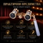 Луксозен театрален бинокъл с дръжка 3×25 за театър опера концерти подарък компактен с калъфче нов, снимка 5