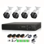 Пълен комплект 4 камери за видеонаблюдение с DVR | Нощно виждане | За дома и бизнеса, снимка 3