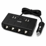 Разклонител за запалка Automat-4 гнезда, USB/TYPE C, 12V-24V, 120W, снимка 3