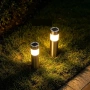 Соларни Инокс външни лампи за трева със LED светлини, снимка 5