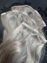 Уникална коса ASH BLONDE с клипси , снимка 2