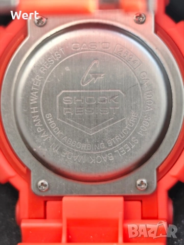 CASIO GA-100 Червен , снимка 4 - Мъжки - 54393162