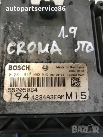Електронен блок за управление (ECU) за Fiat Croma 1.9 M Jet (2006) 0281012963 / 55205064 , снимка 3 - Части - 54476969