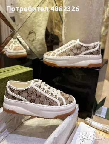 Gucci дамски кецове, снимка 7 - Маратонки - 55396845
