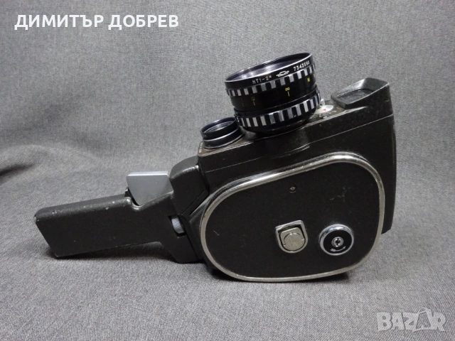 СТАРА РЕТРО СОЦ СССР 8 мм КИНОКАМЕРА КМЗ КВАРЦ QUARZ 2М, снимка 3 - Антикварни и старинни предмети - 53987032