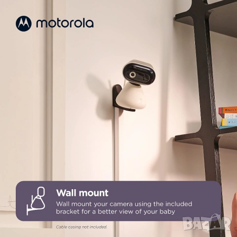 Бебешка камера Motorola Nursery PIP1000C HD WiFi Baby Monitor - НОВА, снимка 7 - Бебефони - 54683751