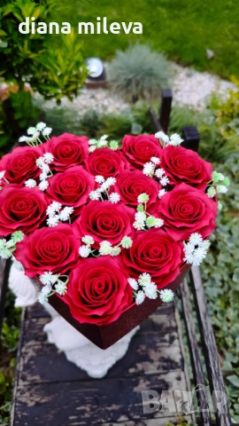 Кутия сърце с рози от пластичен сапун!!, снимка 9 - Декорация за дома - 54242547