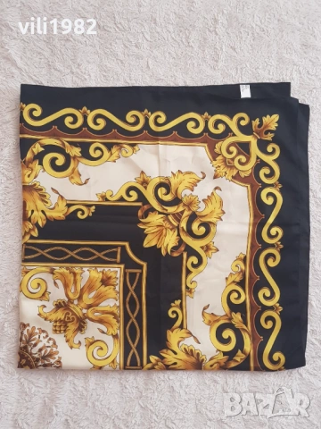 Дамски шал Jerome Leplat стил Barocco Versace, снимка 4 - Шалове - 54049391