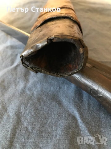 Стар овчарски нож с кания, каракулак, снимка 7 - Антикварни и старинни предмети - 54025590