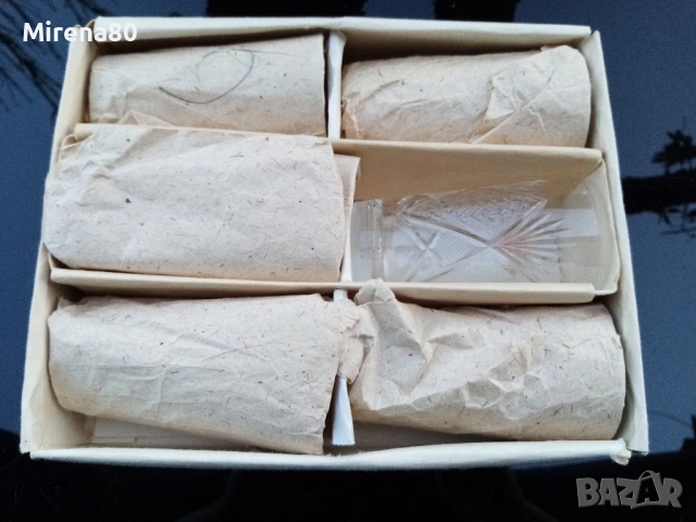 Кристален сервиз за вода - СССР - нов !