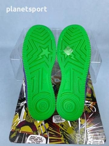 Marvel x BAPE Bapesta "Hulk" – Premium Streetwear Collector Edition | Размери 36-46, снимка 8 - Маратонки - 54669971
