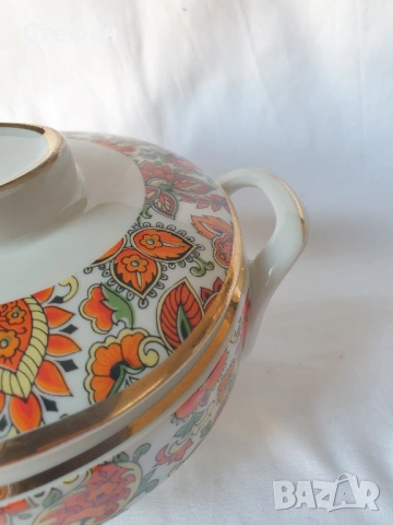 Порцеланова захарница изида, снимка 6 - Антикварни и старинни предмети - 54271239