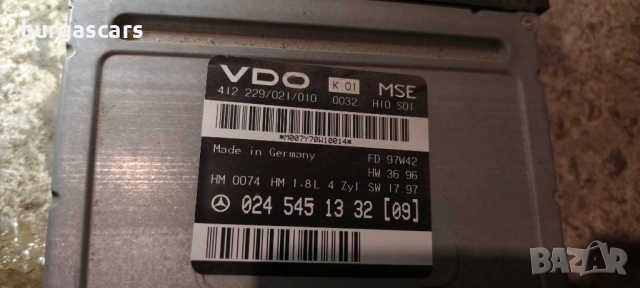 Компютър двигател ECU 024 545 13 32 Mercedes C 180 W202 1.8-122к.с., снимка 2 - Части - 54779971