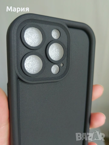 Кейс iPhone 15 Pro Чисто Нов Черен Мат Матиран ефект, снимка 11 - Калъфи, кейсове - 55266009