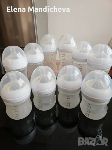 Шишета за хранене мляко Philips Avent Natural за новородени 0+ и комплект четки за почистване , снимка 6 - Прибори, съдове, шишета и биберони - 55601465