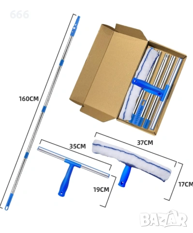 Комплект за почистване на прозорци , снимка 2 - Други стоки за дома - 54162069