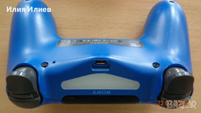 Sony PlayStation 4 Blue контролери - употребявани, сини оригинални джойстици - 3 броя, снимка 4 - Аксесоари - 55369361