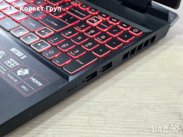 Геймърски лаптоп Acer Nitro 5 (AN515-46) | RTX 3070 Ti (8GB) | Ryzen 7 6800H | Кашон, снимка 6 - Лаптопи за игри - 55310707