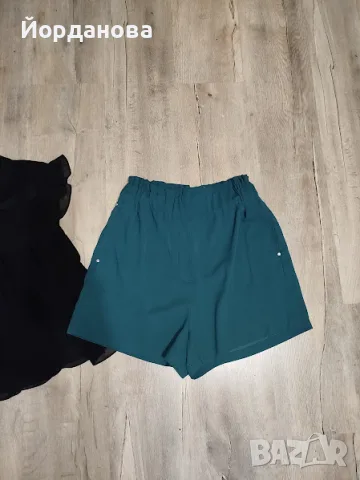 Панталонки H&M с висока талия и ефирна блузка, снимка 3 - Къси панталони и бермуди - 55388682