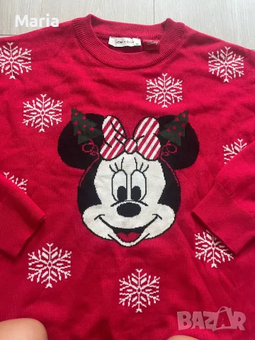 LC Waikiki Disney дамски коледен пуловер Minnie Mouse XS, снимка 2 - Блузи с дълъг ръкав и пуловери - 55529233
