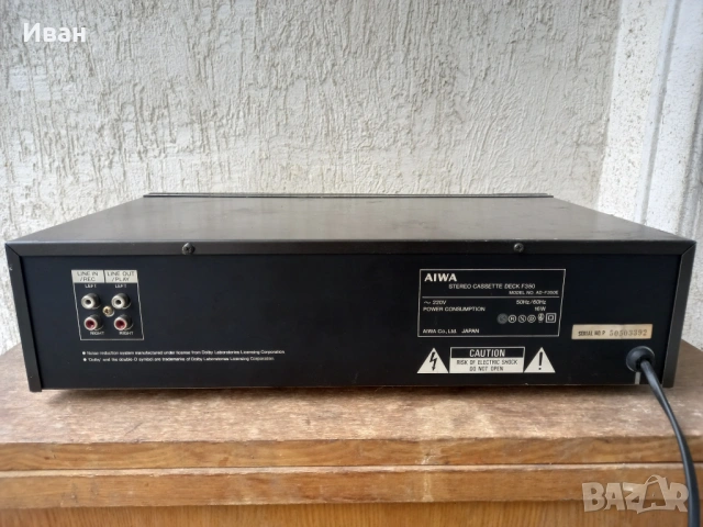 касетен дек  AIWA AD-F 350E , снимка 3 - Декове - 54013874