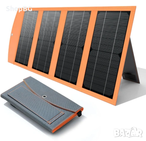 Сгъваем соларен панел 20W с USB и Type-C 